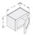 Cab-Tec Slim Shaker Dove Kitchen Cabinet - SSD-W2142