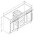 Cab-Tec Slim Shaker Dove Bath Cabinet - SSD-VCD6021