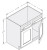 Cab-Tec Slim Shaker Oak Kitchen Cabinet - SSO-SB24