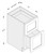 Cab-Tec Slim Shaker Oak Kitchen Cabinet - SSO-2DB24