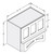 Cab-Tec Slim Shaker Oak Kitchen Cabinet - SSO-RHA363021