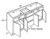 Mantra Cabinetry - Omni Paint - Vanity Sink Three Drawer Base Cabinets - VSDS603421-OMNI GRAPHITE