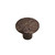 Hardware International - Brass Textured Round Knob  - 1-1/2" - 13-603-BL-BRASS