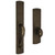 Coastal Bronze - Platinum Finish - Arch Plate 18" Dummy Set Lever Knob - 230-00-DUM-P