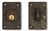 Coastal Bronze - Platinum Finish - Patio Deadbolt Square Plate - 30-265-P