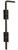Coastal Bronze - Platinum Finish - Cane Bolt - 20" - 80-100-P