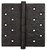 Coastal Bronze - Platinum Finish - Butt Hinge - 8" X 8" / Button Tip - 30-430-P