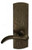 Coastal Bronze - Champagne Finish - Arch Plate 8" Passage Lever Knob - 210-00-PAS-C