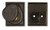 Coastal Bronze - Champagne Finish - Double Cylinder Deadbolt Square - 30-100-D-C