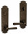 Coastal Bronze - Champagne Finish - Euro Plate 11" Entry Lever Knob - 320-00-DOU-C