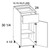 U.S. Cabinet Depot - Verona Pure Blanc - One Drawer One Door Bases Cabinets - VPB-B12