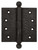 Coastal Bronze - Champagne Finish - Butt Hinge - 4-1/2" X 4-1/2" / Ball Tip - 30-424-C
