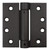 Coastal Bronze - Champagne Finish - Stainless Spring Hinge - 4" x 4" / PVD - 30-456-C