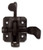 Coastal Bronze - Champagne Finish - Gate Latch - Offset Catch - 2" - 50-205-C