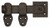 Coastal Bronze - Midnight Finish - Locking Bar Latch - 50-420-M