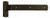 Coastal Bronze - Midnight Finish - Shutter Strap - 1-1/4" - 70-700-M