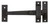 Coastal Bronze - Midnight Finish - Drop Bar Square with Knob - 6-1/2" - 50-145-M