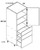 U.S. Cabinet Depot - Verona Pure Blanc - Tall with Three Drawer Utility Cabinets - VPB-T3DB1872