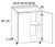 U.S. Cabinet Depot - Verona Storm Grey - Full Height Double Door Bases Cabinets - VSG-B24FH