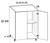 U.S. Cabinet Depot - Verona Midnight Navy - Two Door Desk Base Cabinets - VMN-DDO30