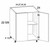 U.S. Cabinet Depot - Palermo Gloss White - Two Door Desk Base Cabinets - PGW-DDO33