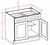 U.S. Cabinet Depot - Shaker Cinder - Double Door Double Drawer Base Cabinet - SC-B30