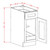 U.S. Cabinet Depot - Shaker Cinder - Single Door Single Rollout Shelf Base Cabinet - SC-B181RS