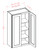 U.S. Cabinet Depot - Shaker Cinder - 42" High Wall Cabinets-Double Door - SC-W2442