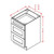 U.S. Cabinet Depot - Torrance White - 3 Drawer Base Cabinet - TW-3DB36