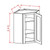 U.S. Cabinet Depot - Torrance White - Diagonal Corner Wall Cabinets - TW-DCW2436