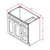 U.S. Cabinet Depot - Shaker Antique White - Vanity Combo Base Cabinet-Drawers Right - SA-V3021DR