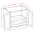 U.S. Cabinet Depot - Shaker Dove - Full Height Double Door Double Rollout Shelf Base Cabinet - SD-B24FH2RS