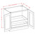 U.S. Cabinet Depot - Shaker Dove - Full Height Double Door Double Rollout Shelf Base Cabinet - SD-B27FH2RS