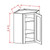 U.S. Cabinet Depot - Shaker Grey - Diagonal Corner Wall Cabinets - SG-DCW2430