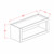 U.S. Cabinet Depot - Shaker Grey - Wall Open Cabinet - SG-WOC3018