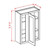 U.S. Cabinet Depot - Shaker White - Wall Blind Cabinets - SW-WBC2736