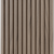 1" Bevel Flexible Tambour (.5" Thick), 12" Wide x 48" Long - Walnut