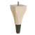 Calla Foot with Antique Brass Slipper Cup, 6" Height - Hardwood