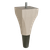 Calla Foot with Antique Brass Slipper Cup, 6" Height - White Oak