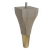 Calla Foot with Polished Brass Slipper Cup, 6" Height - Walnut