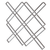 1" Flat Double Diamond Decorative Grille, 24" Wide x 72" Long Sheet - Stainless Look
