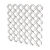 .375" Flat Single Diamond Decorative Grille, 24" Wide x 72" Long Sheet - Satin Nickel
