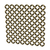 .375" Flat Fluted Diamond Decorative Grille, 36" Wide x 48" Long Sheet - Antique Brass
