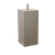 2" Square Foot with Aluminum Sleeve & Bolt, 4.5" Height - Satin Stainless
