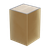 3" Square Foot with Aluminum Sleeve, 4.5" Height - Polished Brass