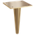 Devon Foot, 5.906" Height - Satin Brass