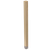 2" Square Post with Brushed Aluminum Sleeve, 35.25" Height - Paint Grade