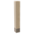 4" Square Leg with Satin Stainless Sleeve, 29" Height - Alder
