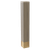 4" Square Leg with Polished Brass Sleeve, 29" Height - Walnut
