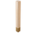 2" Square Leg with 4.5" Polished Brass Sleeve, 29" Height - Paint Grade